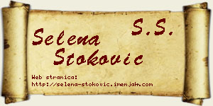 Selena Stoković vizit kartica